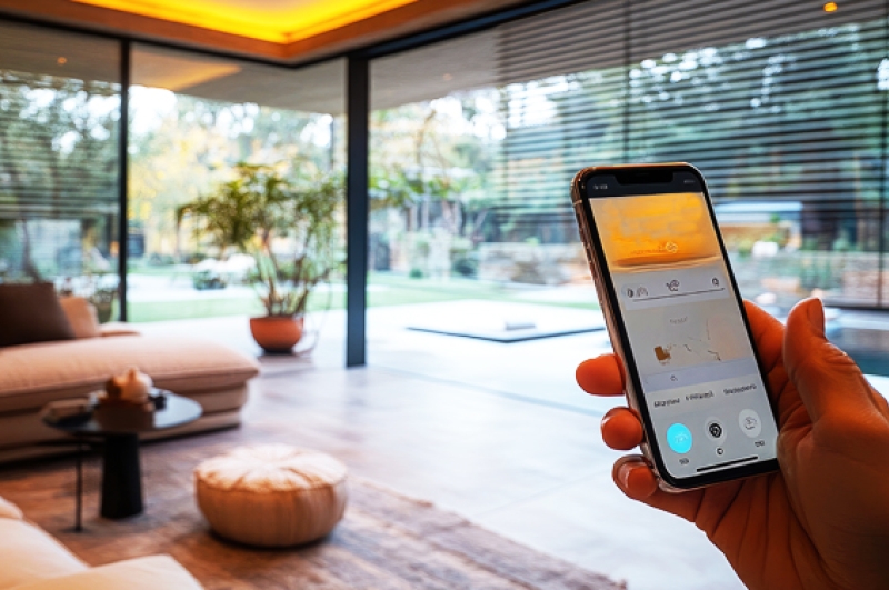 Smart Home Funktionen für Jalusien über Handy