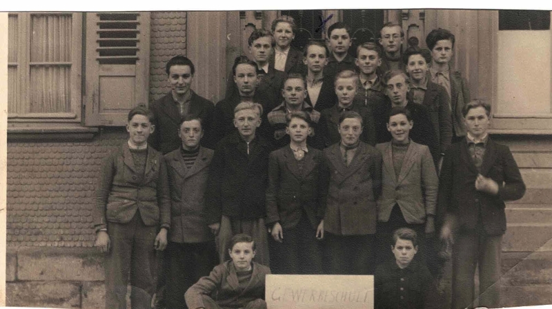 Hubert Krebs in der Gewerbeschule 1948